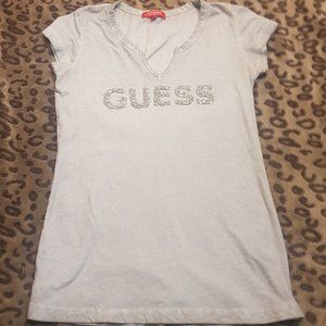 Guess, Grey T-Shirt, Small.